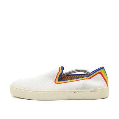 Rothy's Damen Sneaker EU 39 Rainbow weiß bunt Nachhaltig, Vegan, Waschbar