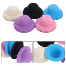 15Pcs Reusable Mini Party Hats for DIY Crafts Assorted Color Doll Accessories