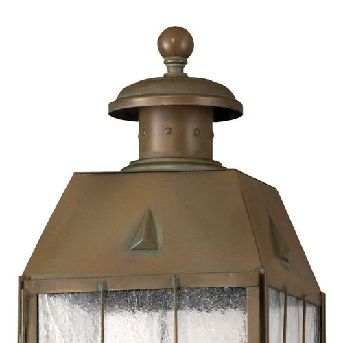Hinkley Nantucket 20 3/4" High Aged Brass Outdoor Post Light - Picture 5 of 5