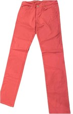 Judy Blue Jeans Womens 9 Pink Coral Low Rise Skinny Slimming Stretch Made in USA