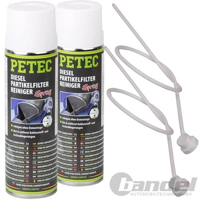 2x PETEC DPF DIESEL PARTIKELFILTER REINIGER SPRAY 400ml SCHNELL UND EFFEKTIV - Bild 1 von 3