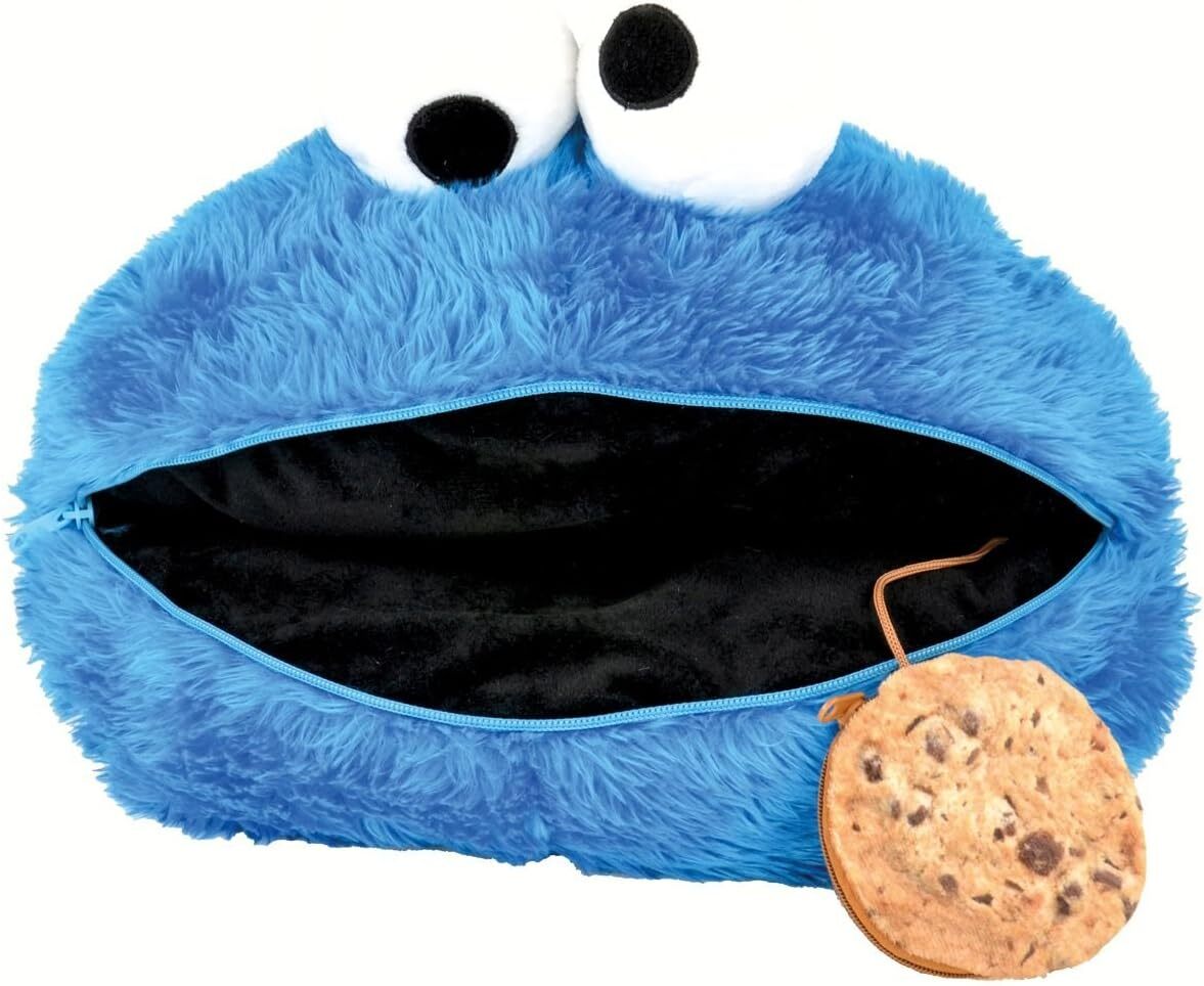 Sesamstraße Cookie Head Dekokissen Pillow Cushion Krümelmonster Plüsch