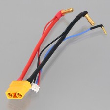 RC 5mm Bullet Banana to XT90 Female 2S JST-XH Balance Wire Hard case Battery