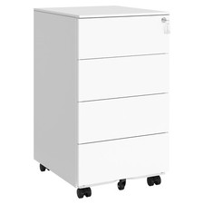 SONGMICS Rollcontainer Metallschrank mobiler Aktenschrank Büro OFCDE064W14