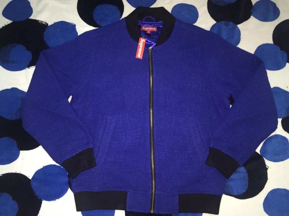 SALE* 2016 S/S SUPREME BOUCLE VARSITY JACKET COMME CDG BOX LOGO 