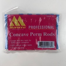 Marianna Concave Perm Rods Long Blue 7/16" 12 Pack Item 10133 w/ Bands