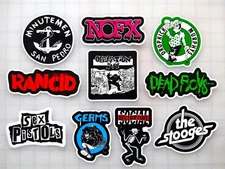 Punk Vinyl Sticker Lot (10 Stickers) Set 2 pop punk hardcore grindcore rock band