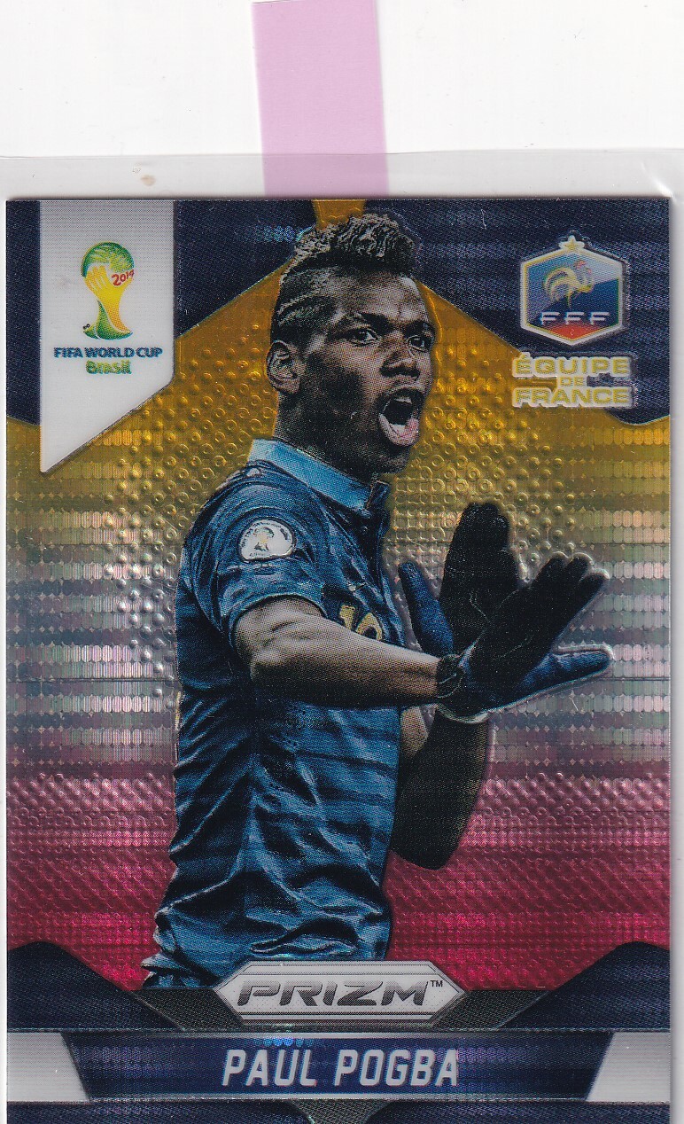 Panini Prizm Soccer World Cup 2014 Rookie 79 Paul Pogba Yellow White Red