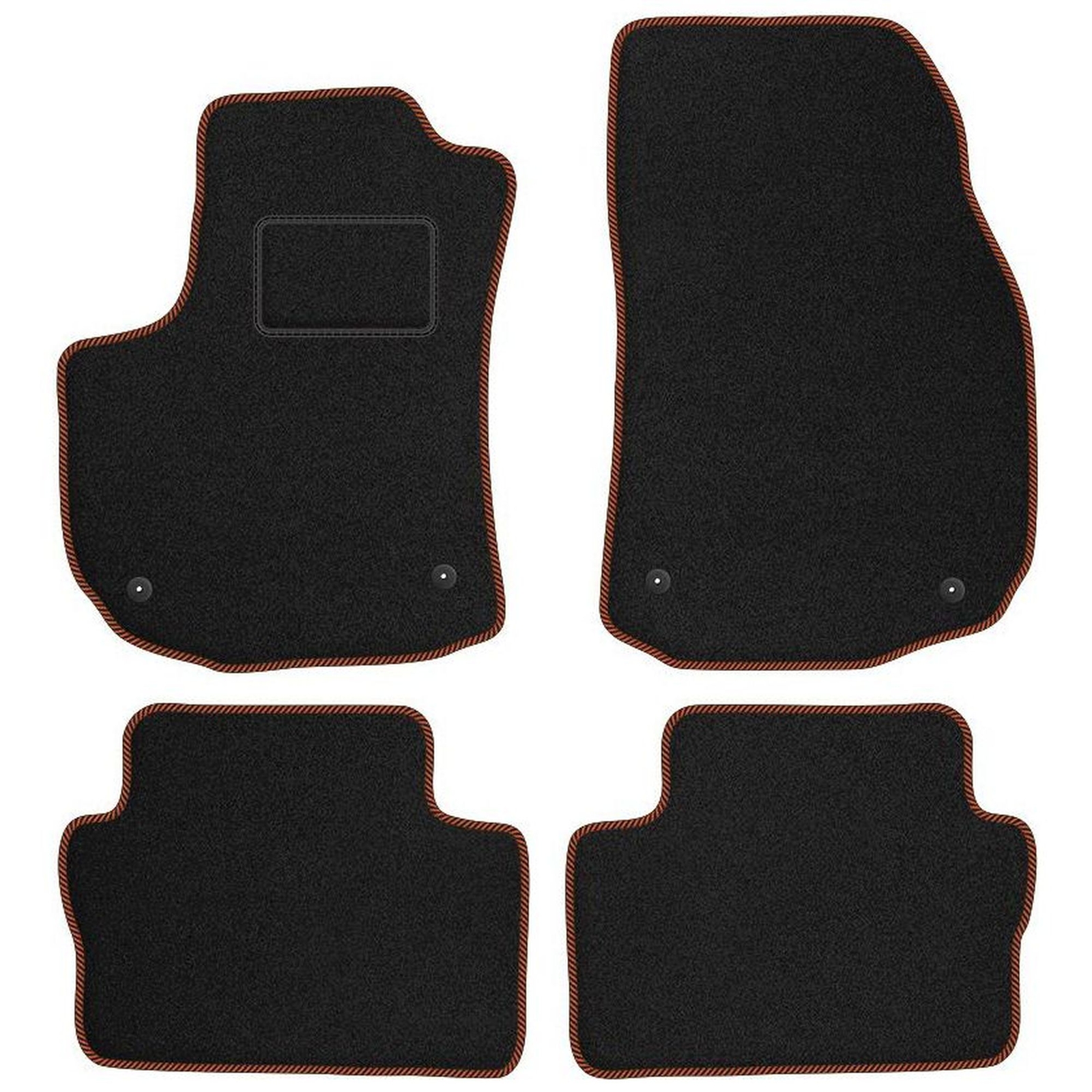 Tapis de sol Opel Zafira B 2005-2014 moquette velours marron STREAK OP60-1 5 places