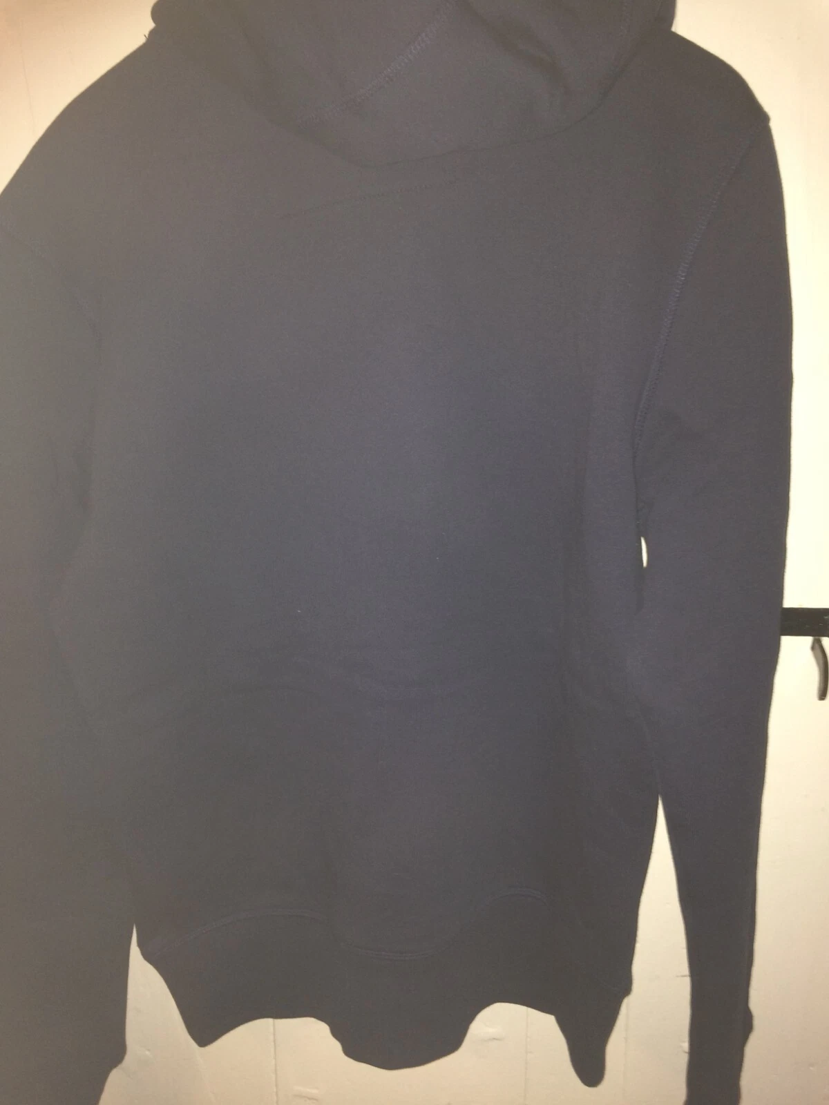 VETEMENTS Felpa con cappuccio abbigliamento Crew: blu navy. Taglia S. Nuovo con etichette. Spedizione gratuita.