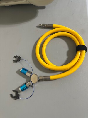 Hookah diving ADD A DIVER 2 way 5' with safety clips and quick connects