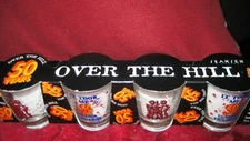 50 Years Over The Hill Shot Glasses set of 4