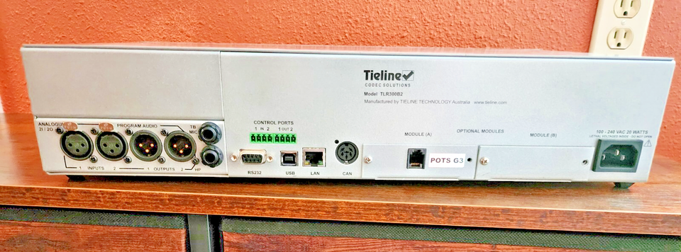 Tieline Codec Solutions Commander G3 TLR300B2 Professional Broadcast ...