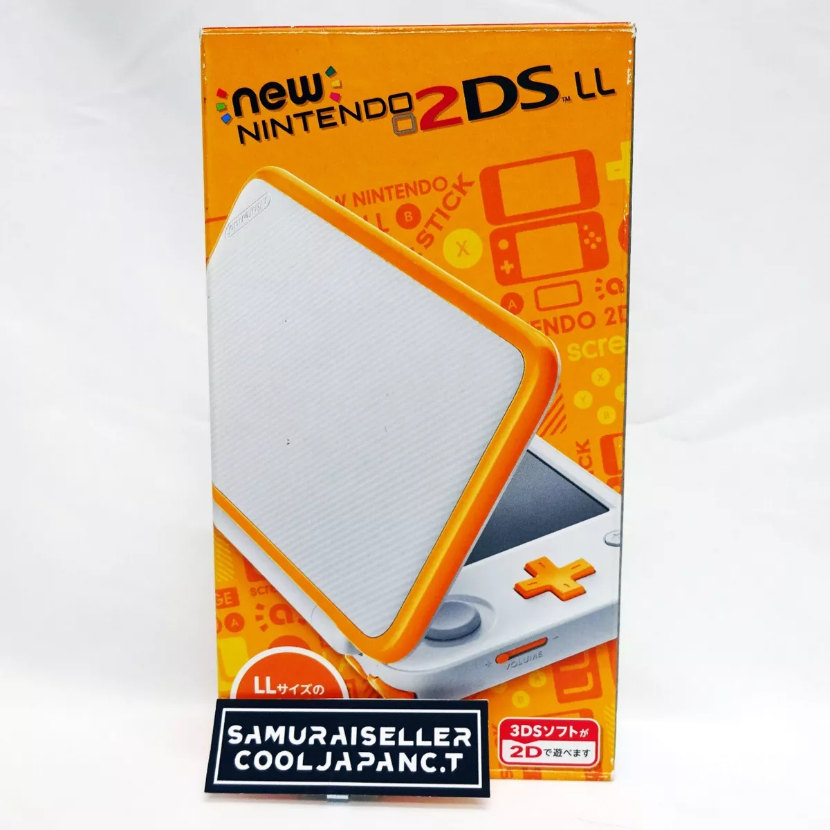 New Nintendo 2DS LL Console System White x Orange Region JAPAN