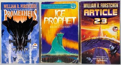 WILLIAM R. FORSTCHEN Lot of 3 Ice Prophet Prometheus Article 23 Paperback 1st