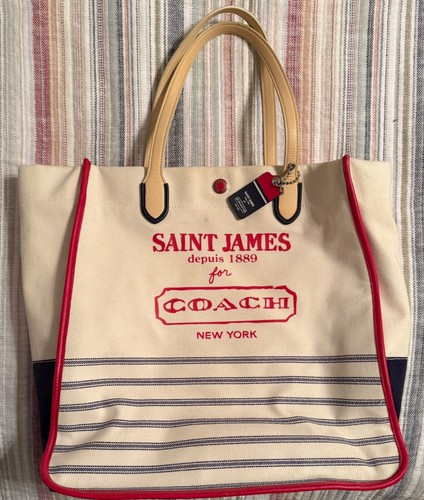 Excellent Condition Coach Legacy Weekend Saint James Canvas Tote 23477 - Picture 2 of 3