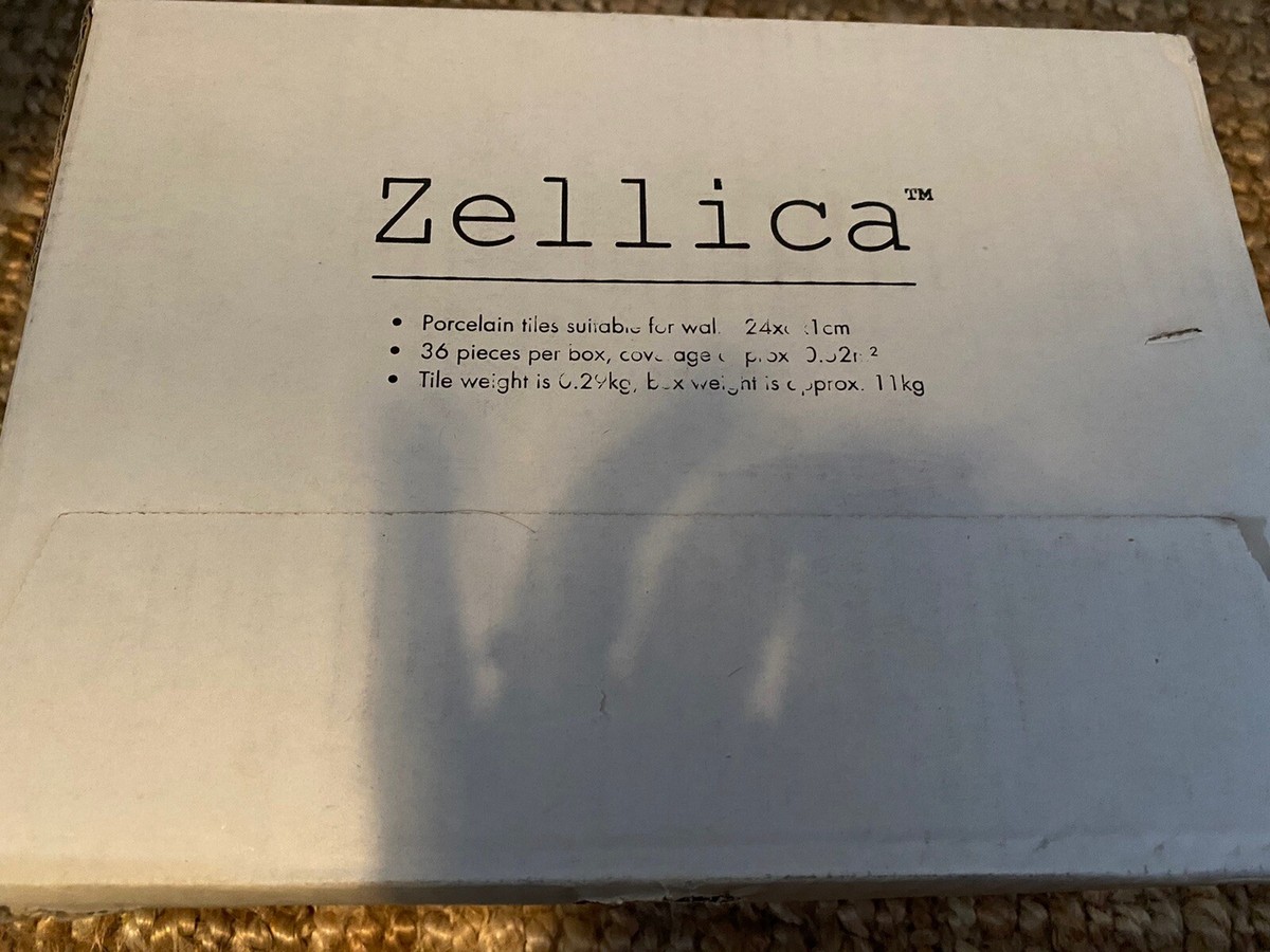 24 X 6cm Antique White Gloss Zellica Porcelain Wall tiles. 36 Pieces /  0.52m2 | eBay UK