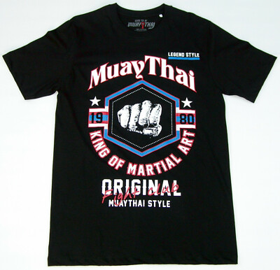 Top MUAY THAI BOXING T-Shirt-XL+XXL-KING OF MARTIAL ART-UFC-MMA