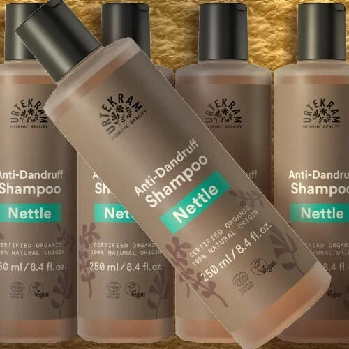 Urtekram Shampoo Brennnessel Nettle Schuppen Naturkosmetik silikonfrei bio vegan - Bild 1 von 2