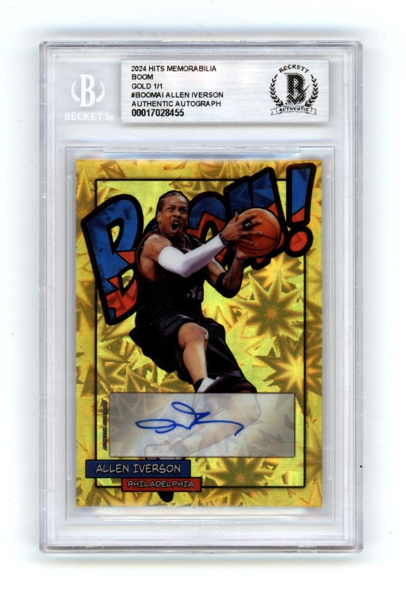 その他 Allen Iverson rc auto topps 2024 Topps Chrome Basketball Allen Iverson Green Refractor