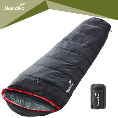 Skandika Dundee Decken Schlafsack 220x80cm Koppelbar -20°C RV Links Packsack NEU - Foto 9