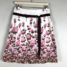 Speechless Skirt Womens 5 Pink Floral Ribbon Bow Fairycore Fairy Earthy Ethereal
