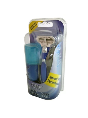 Gillette Venus Divine Damenrasierer inkl. Satin Care Rasiergel und 2 Klingen