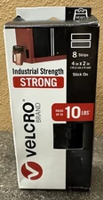VELCRO Brand Heavy Duty Fasteners Industrial Strength Strong 4x2" Strips 8 Sets