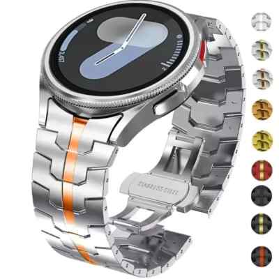 Edelstahl Metall No Gaps Armband für Samsung Galaxy Watch 7 FE 6 5 4 40mm/44mm