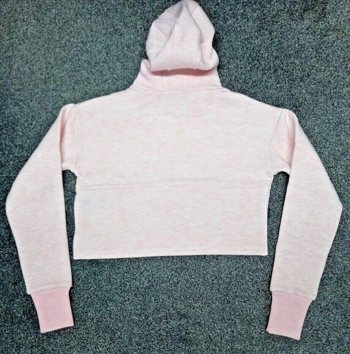 Gym King Womens Sky Crop Pink Marl Hoodie and Joggers Top+Bottom Sold  Separately