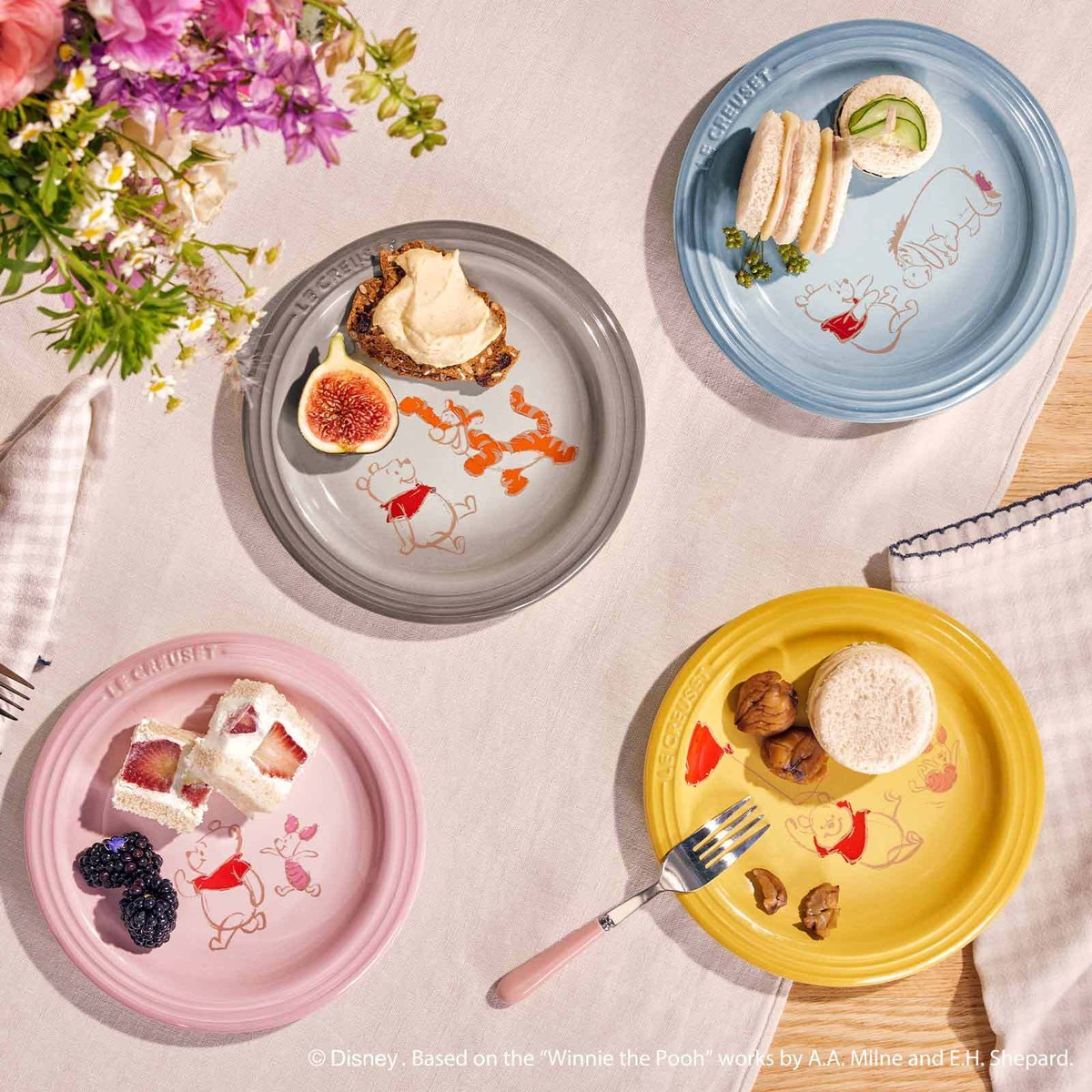 Le Creuset Winnie the Pooh & Friends Leger Dish 18cm Set of 4 From