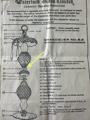 5 CLEAR ACRYLIC WASHERS 1-1/4”FOR WATERFORD CRYSTAL FIXTURES PARTS