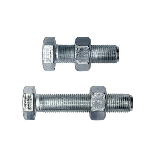 M12 x 40mm Hex Set Screw Bolt & Nut Metric Fine 1.5p High Tensile Class 8.8 Zinc - Picture 2 of 5