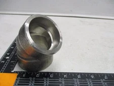 Emlin  2-1/4" Socket Weld 45 Elbow Stainless Steel A 132 304L 3M 2 3480
