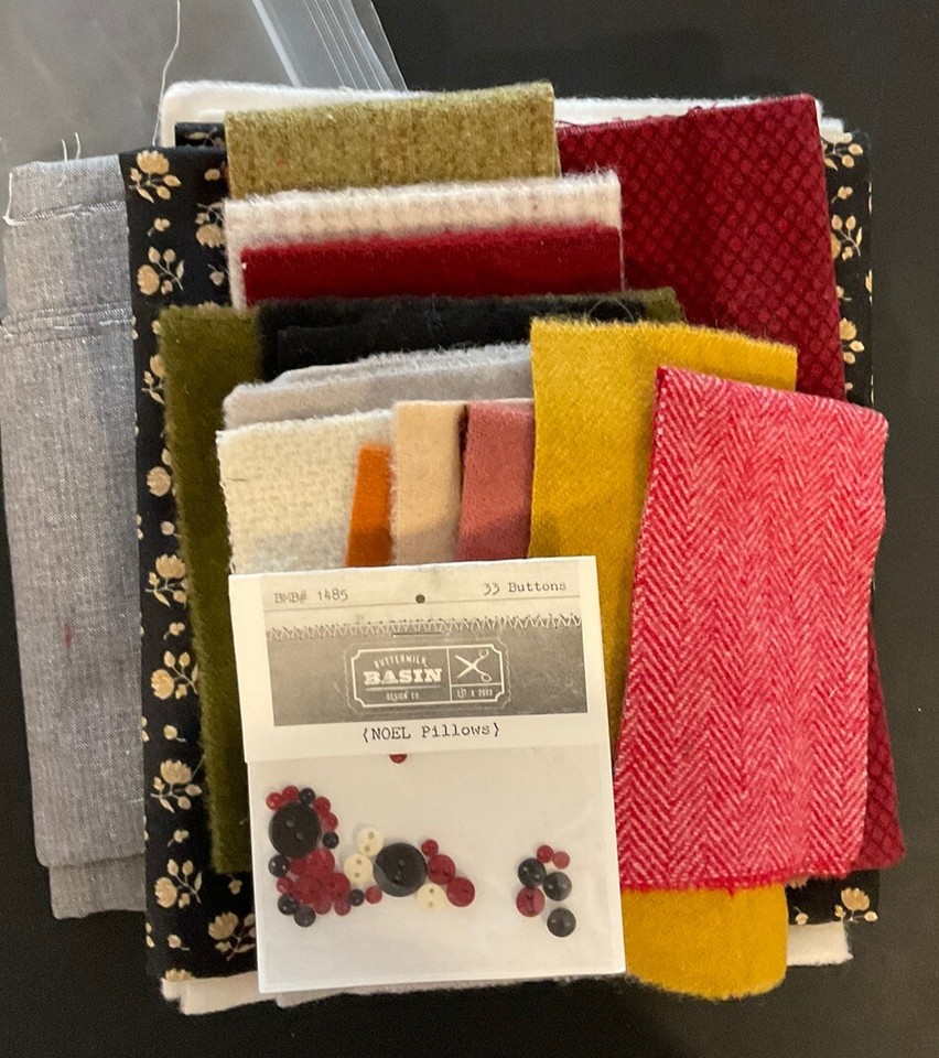 BUTTERMILK BASIN NOEL PILLOW WOOL APPLIQUE KIT eBay