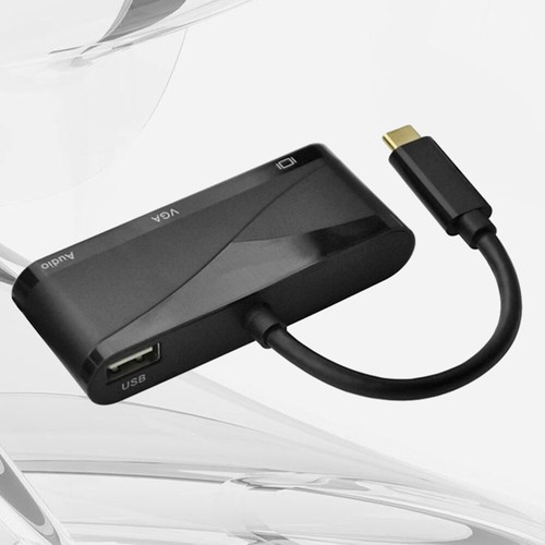 USB 3.1 C bis 4kx2k VGA-Adapter-Konverterkabel 3 in 1 USB C bis 4k VGA mit - Afbeelding 11 van 11