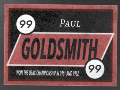 Paul Smith 洋書 激レア♪ PAUL GOLDSMITH signed TRADING CARD card USAC LEGEND AUTOGRAPHED