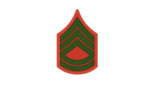 4" marine corps e-7 sergeant major pre-1959 green bumper sticker decal usa made