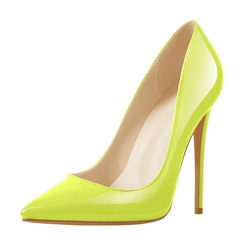 Sexy Damen-Stiletto-High-Heels spitz zulaufend Büro OL Arbeit eleganter Schuh Übergröße - Bild 40 von 50