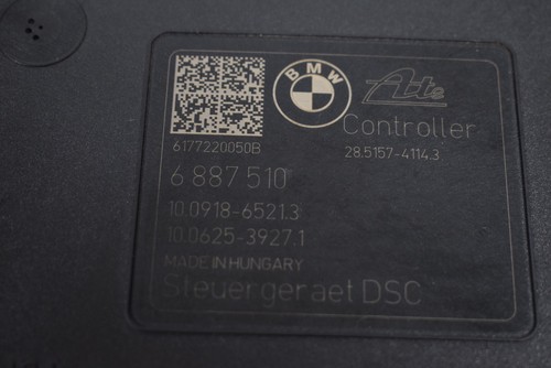 BMW 3 SERIES F30 330e 2017 RHD ABS PUMP CONTROLLER MODULE UNIT 6887510 6887509 - Picture 6 of 7