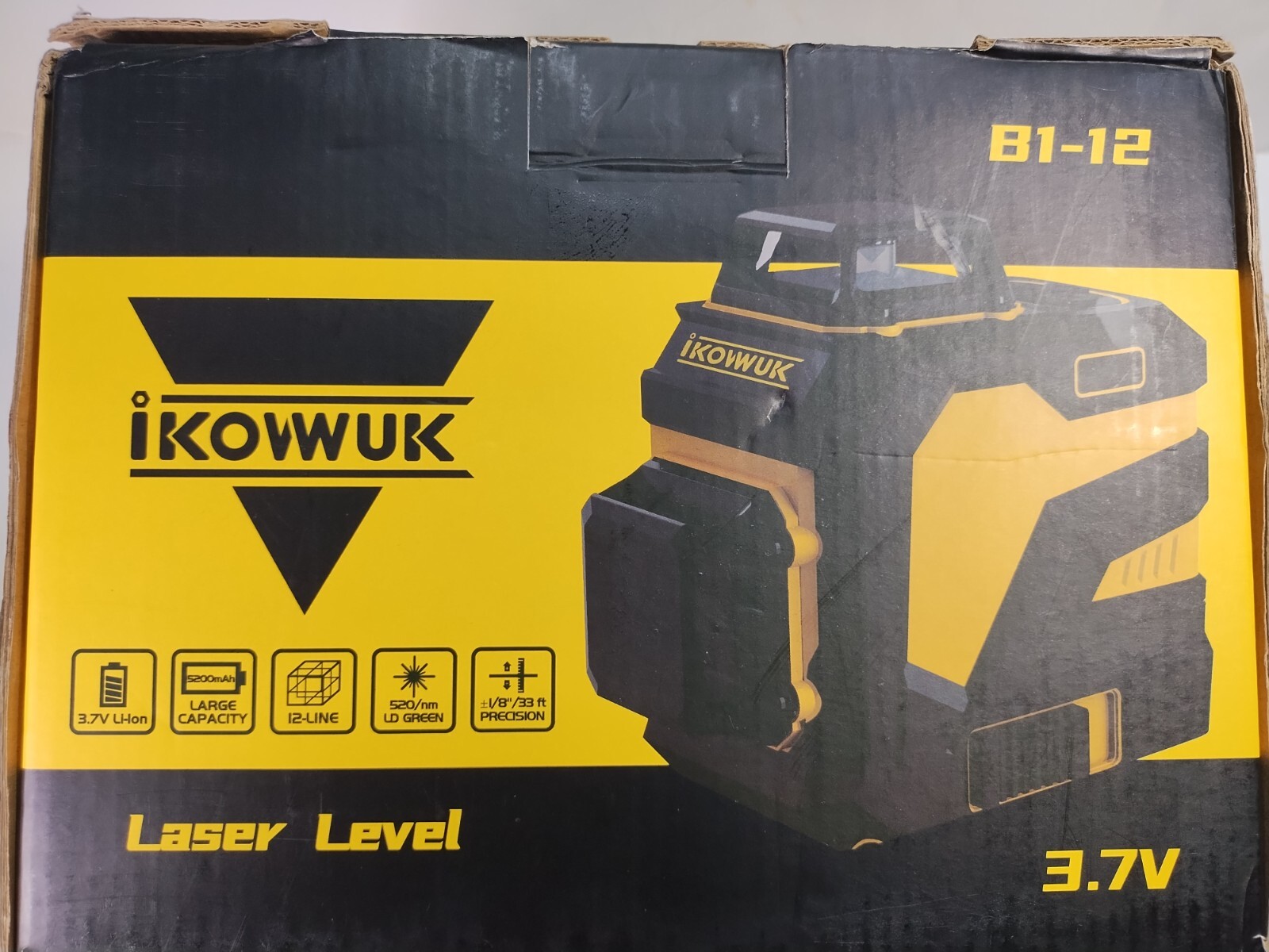 Laser Level 3x360° Cross Line Laser for Construction & Picture Hanging NEW Works