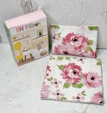 Dollhouse Miniatures 1:12 Pink Floral Bedding Set Reversible Pillow & Blanket