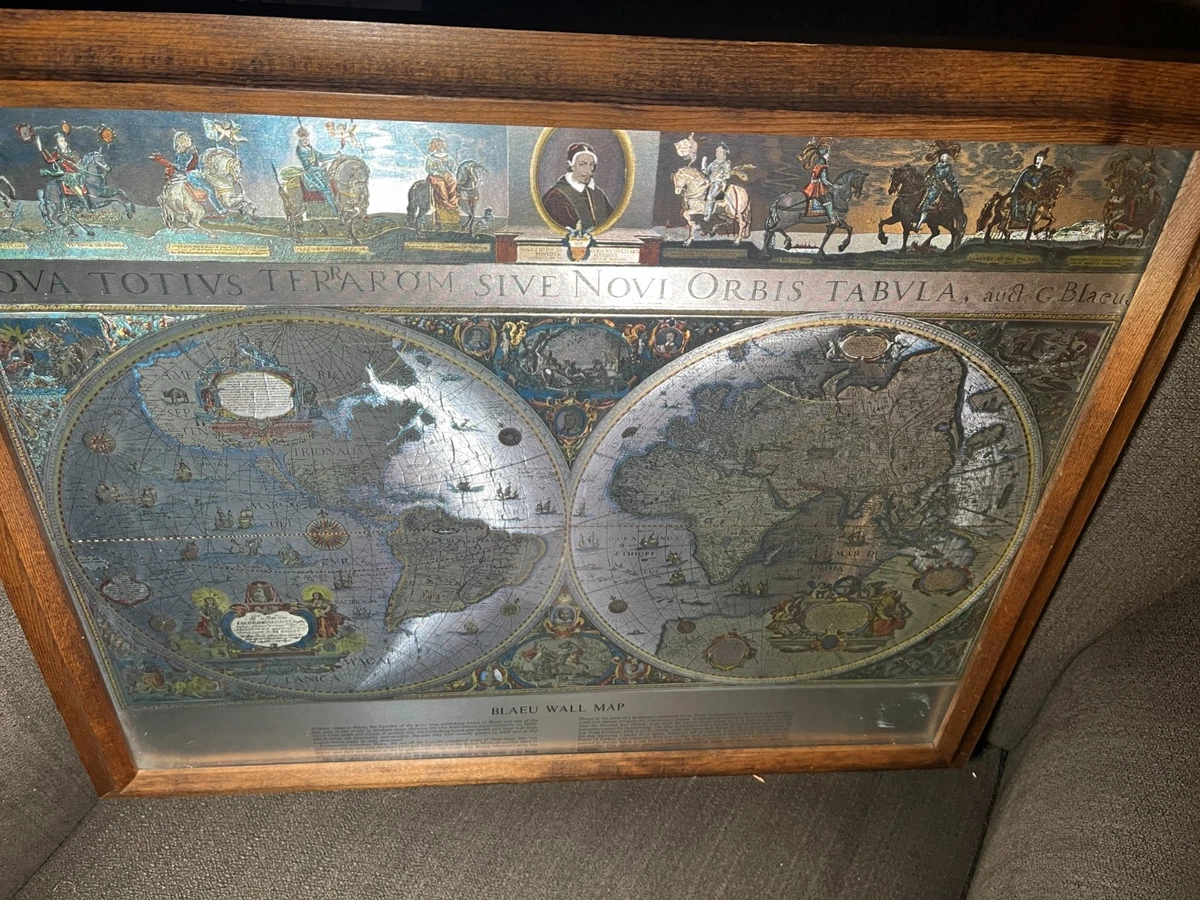 Blaeu Map In Reproduction Antique Maps, Atlases & Globes for sale
