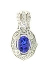 Le Vian Pendant Necklace Blue Tanzanite in 14K White Gold 1 1/3 cts — photo 1