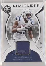 2018 Panini Limited Limitless Materials Silver Spotlight 54/75 Marlon Mack z5i