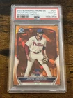 Justin Crawford 2023 Bowman Chrome Sapphire Orange Refractor /75 BCP-217 PSA 10