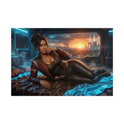 Panam Palmer Poster, Cyberpunk Wall Art, Gaming Print Decor