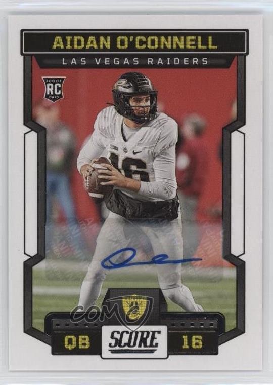 2023 Score Rookies Signatures Aidan O'Connell #310 Rookie Auto RC 1d0x
