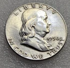 1950 Franklin Half dollar 90% Silver #140