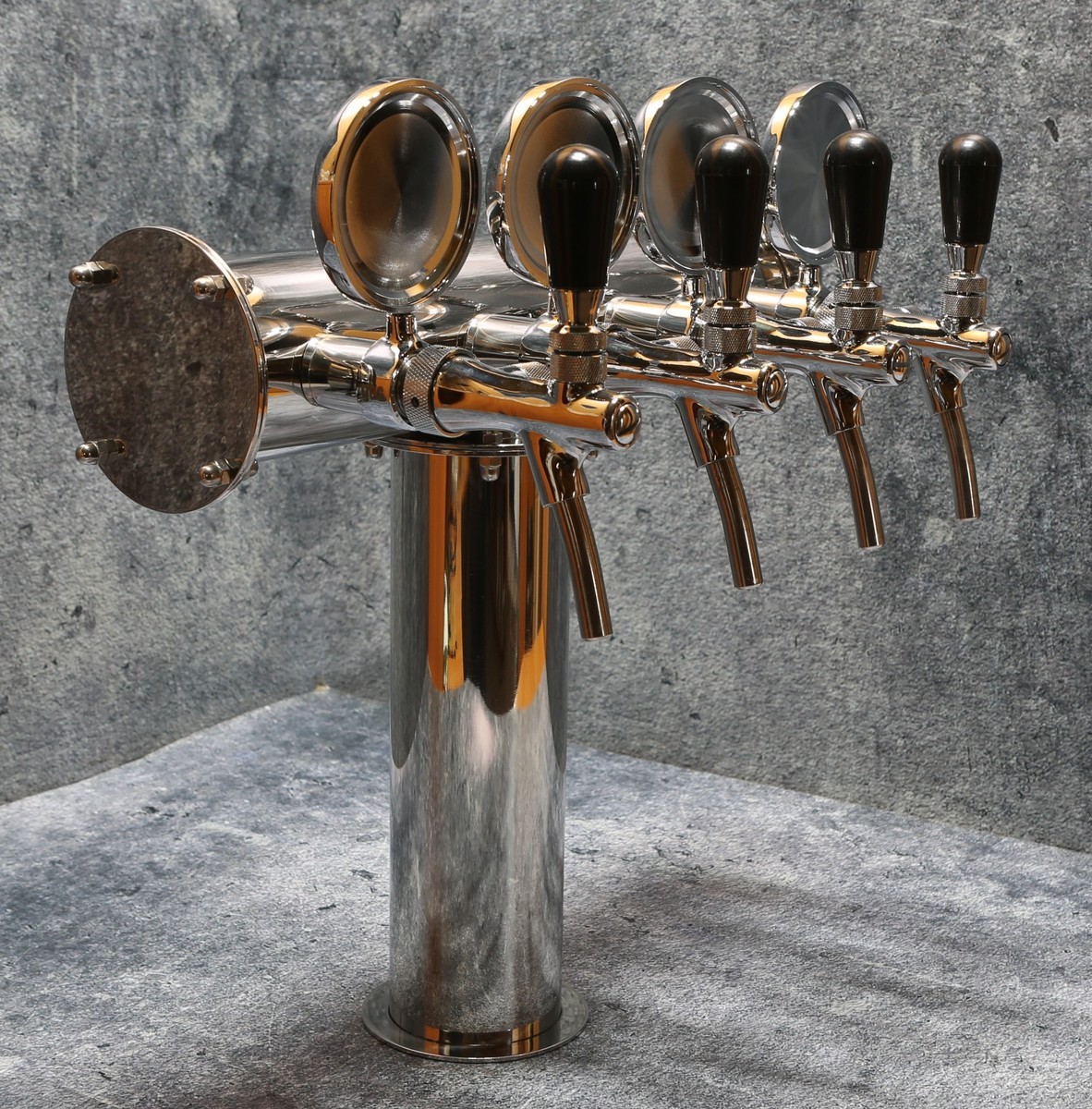 Stainless Steel Draft Beer Tower 4 Fa...